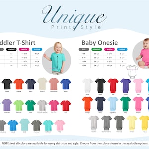 The image is a collage of various images showcasing different styles and colors of toddler and baby T-shirts. It includes images of both boys and girls, as well as different color options for each age group. The image does not contain any text, and the available colors are not limited to a specific range. The image is a collage of multiple images, and the available colors are not limited to a specific range.