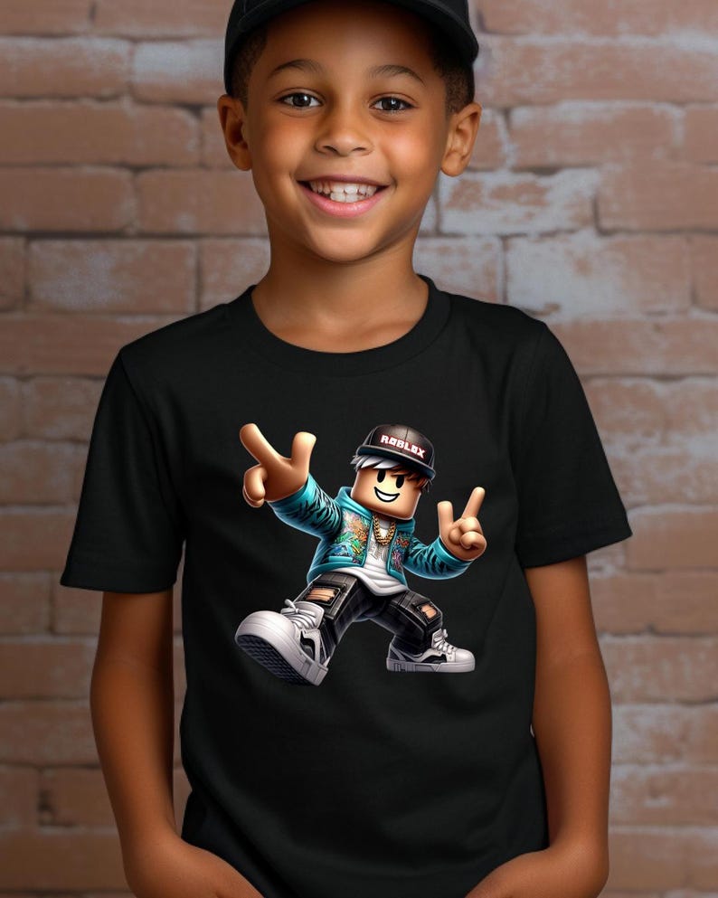 T-shirt Roblox Character Gamer – T-shirt jeu vidéo pour enfant image 6
