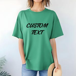 Custom Text Unisex T-Shirt: Personalized Design Shirt