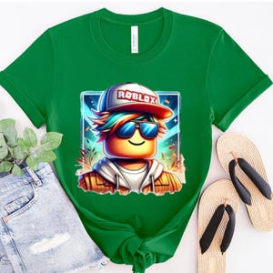 Camiseta de jugador de Roblox para niños y adultos, merchandising de streamers imagen 4