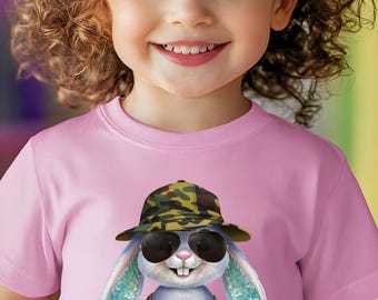 Camo Bunny Easter T-Shirt – Egg Hunter Kids Tee