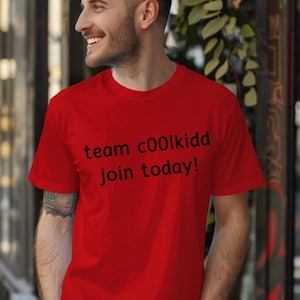 Team c00lkidd T-Shirt: Gamer Apparel, Unisex Adult Tee