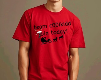Team c00lkidd Christmas T-Shirt: Roblox Gamer Holiday Tee