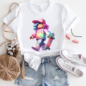 Roblox Skater Girl Shirt: Gamer Tee for Kids