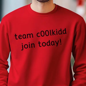 Team c00lkidd Sweatshirt: Roblox Gamer Apparel