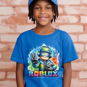 Roblox Gamer T-Shirt For Kids And Adults Colorful Video Game Streamer Merch Birthday Gift Bild 7