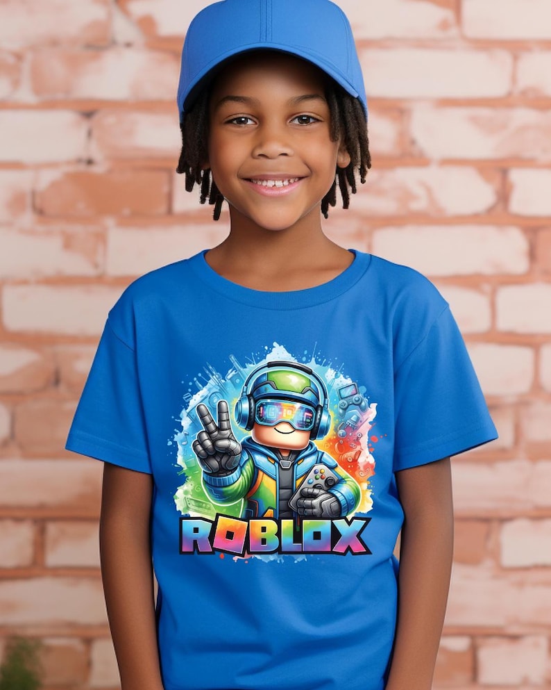 Roblox Gamer T-Shirt For Kids And Adults Colorful Video Game Streamer Merch Birthday Gift Bild 7