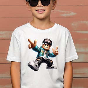 T-shirt Roblox Character Gamer – T-shirt jeu vidéo pour enfant image 8