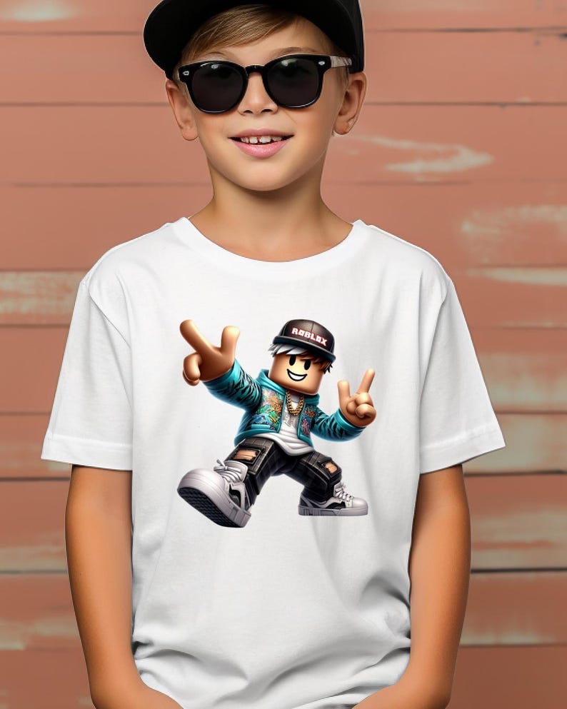 T-shirt Roblox Character Gamer – T-shirt jeu vidéo pour enfant image 8