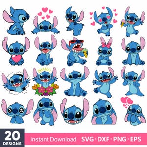 Stitch svg, stitch bundle, stitch clipart, stitch png, cricut svg, silhouette svg, stitch layered