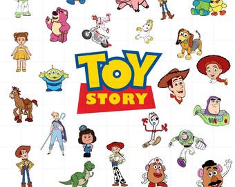 Toy Story Digital Paper, Toy Story Clipart, Toy Story SVG Instant Download, Toy Story 4 Buzz Woody Printable, Scrapbook Page Toy Story Print