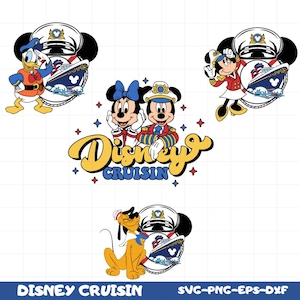 Disney Cruise SVG, Mickey Minnie Cruise Shirt, Captain Mickey Clipart, Nautical Disney PNG, Cruise Birthday Design, Family Trip SVG