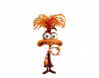 Inside Out 2 Anxiety Clipart PNG, Inside out PNG, Inside Out Clipart, Snger Joy Sadness Disgust Fear png, Inside Out Font Alphabet