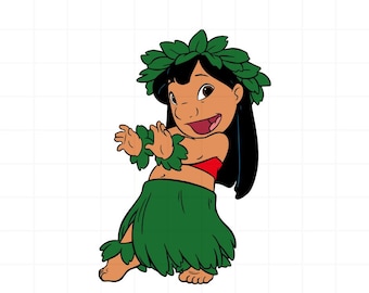 Lilo svg, Lilo png, stitch clipart, stitch png, cricut svg, silhouette svg, stitch layered