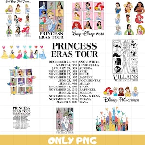 Princess Eras Tour PNG Clipart, Princess Png, Princess clip art, Princess Layered PNG for cricut, Princess Birthday, Silhouette