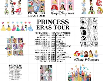 Princess Eras Tour PNG Clipart, Princess Png, Princess clip art, Princess Layered PNG for cricut, Princess Birthday, Silhouette