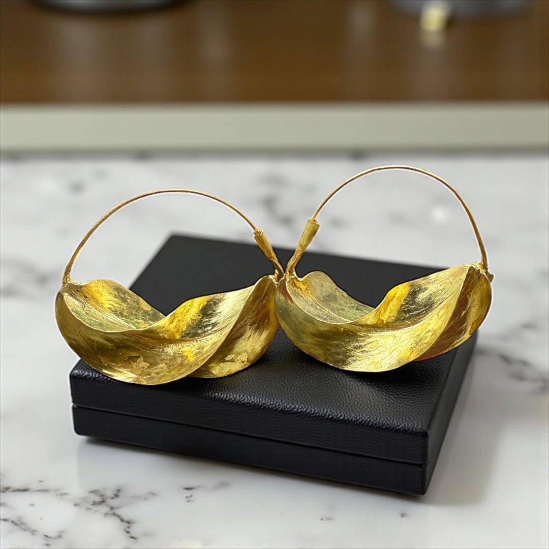 Large Fulani Earrings - Bronze - Etsy