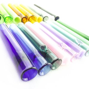 Tiny 12mm Colored One Hitters - Made to Order - 19 Colors - Chillum - Borosilicate Glass - Made in USA