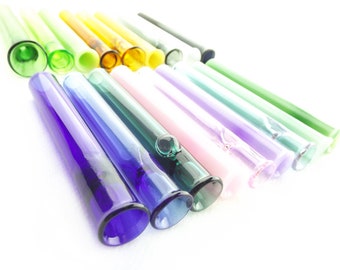 Tiny 12mm Colored One Hitters - Made to Order - 19 Colors - Chillum - Borosilicate Glass - Made in USA