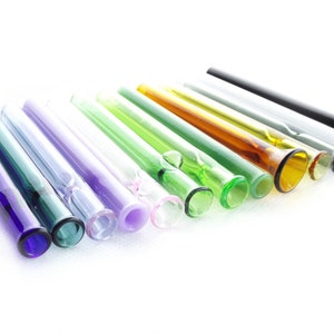 Tiny 9 mm Colored One Hitters - Feito sob encomenda - 21 cores - Chillum - Vidro borossilicato - Fabricado nos EUA