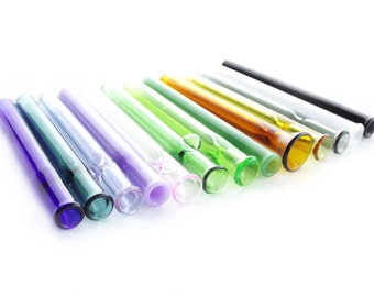 Pequeños bateadores de colores de 9 mm - Hechos a pedido - 21 colores - Chillum - Vidrio de borosilicato - Hecho en EE. UU.