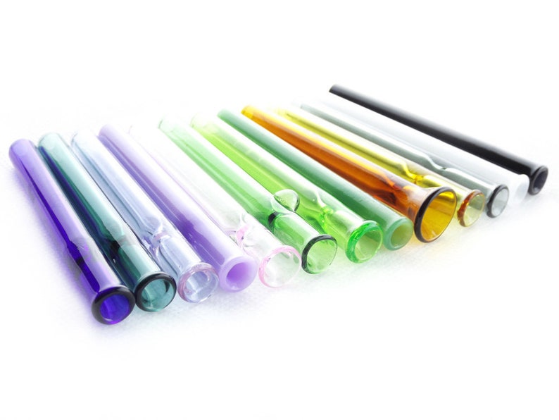 Tiny 9mm Colored One Hitters - Made to Order - 21 Colors - Chillum - Borosilicate Glass - Made in USA