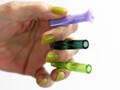 Tiny 9mm Colored Finger Savers / Glass Filter Tips / Cigarette Holder - Made to Order - 21 Colors- 4 Styles - Mini Chillum - Made in USA