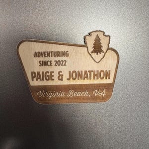 Personalized Adventure Magnet - personalized gift , national park, camping, outdoor, camp gift, adventure, magnet, national forest