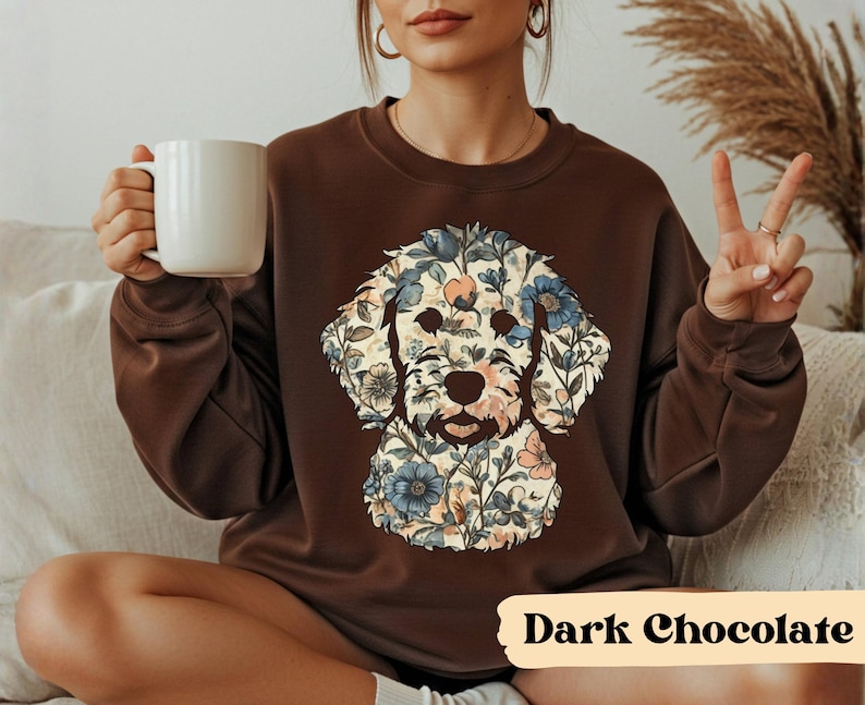 Goldendoodle Mom Sweatshirt Gift For Doodle Mom Shirt Doodle Mama Shirt Golden Doodle Mama Shirt Mothers Day Gift For Dog Mom Dog face shirt image 4