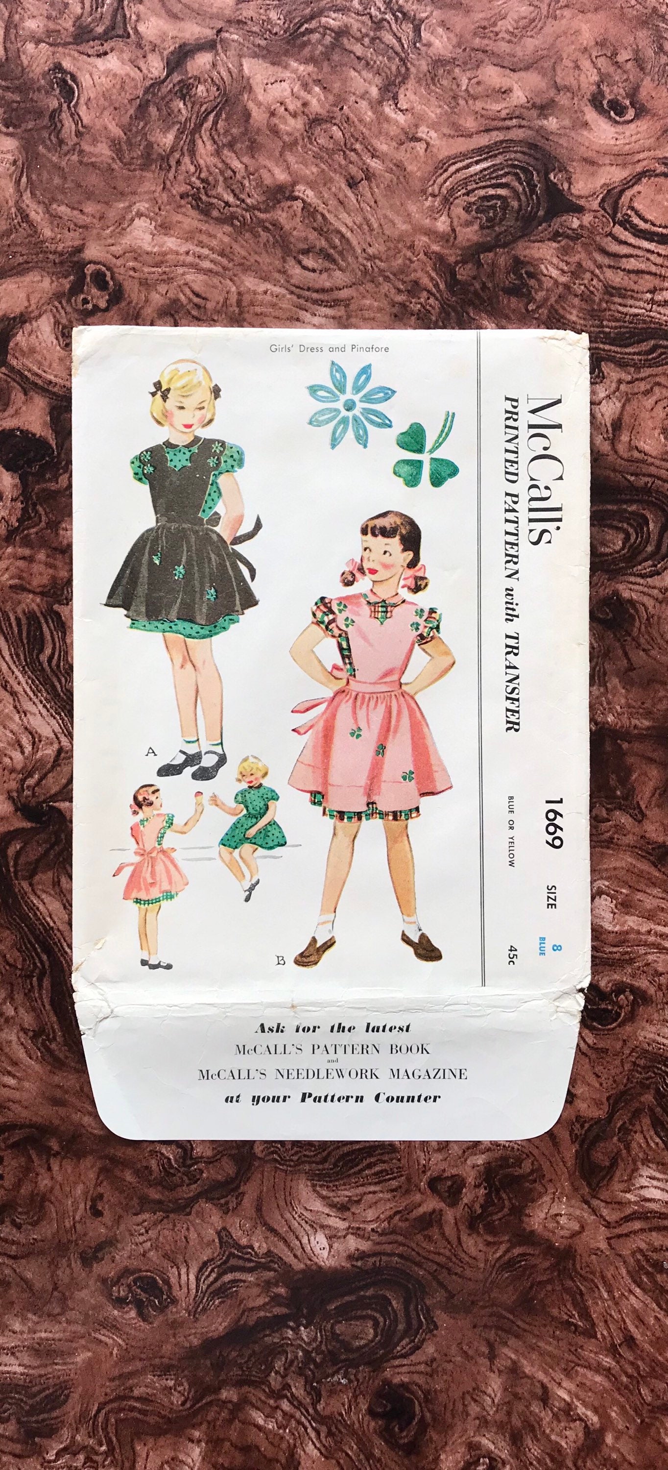 1950's Pattern McCalls 1669 Girl's Dress & | Etsy