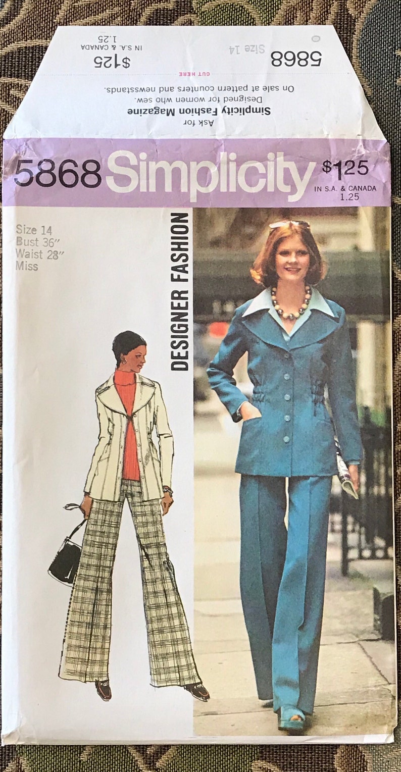 retro pantsuit