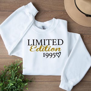 Sudadera de cumpleaños personalizada de edición limitada - Sudadera de cumpleaños personalizada - Personalizada con año de nacimiento - Envío con seguimiento gratuito al Reino Unido