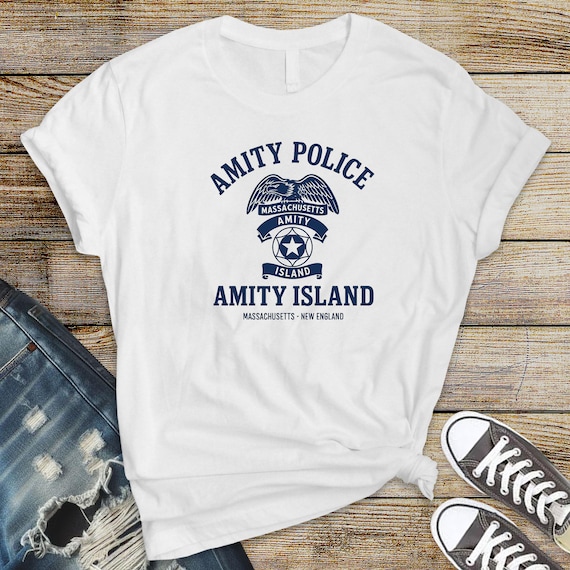Amity Island Police Shirt: Movie Parody Graphic Tee