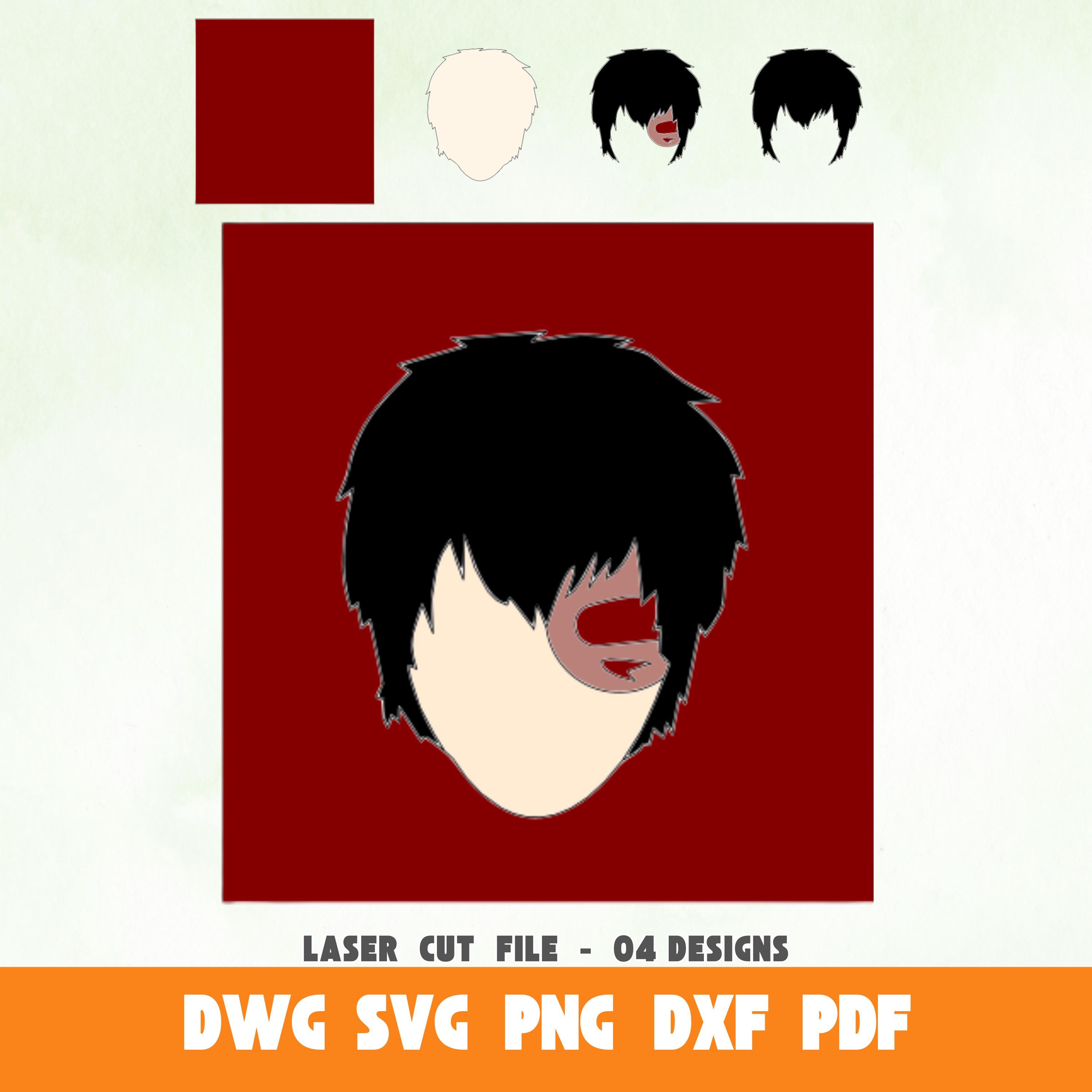 ANIME CHARACTERS SVG Airbander Dxf Png Dwg Pdf Cut Layer Multilayer Svg ...