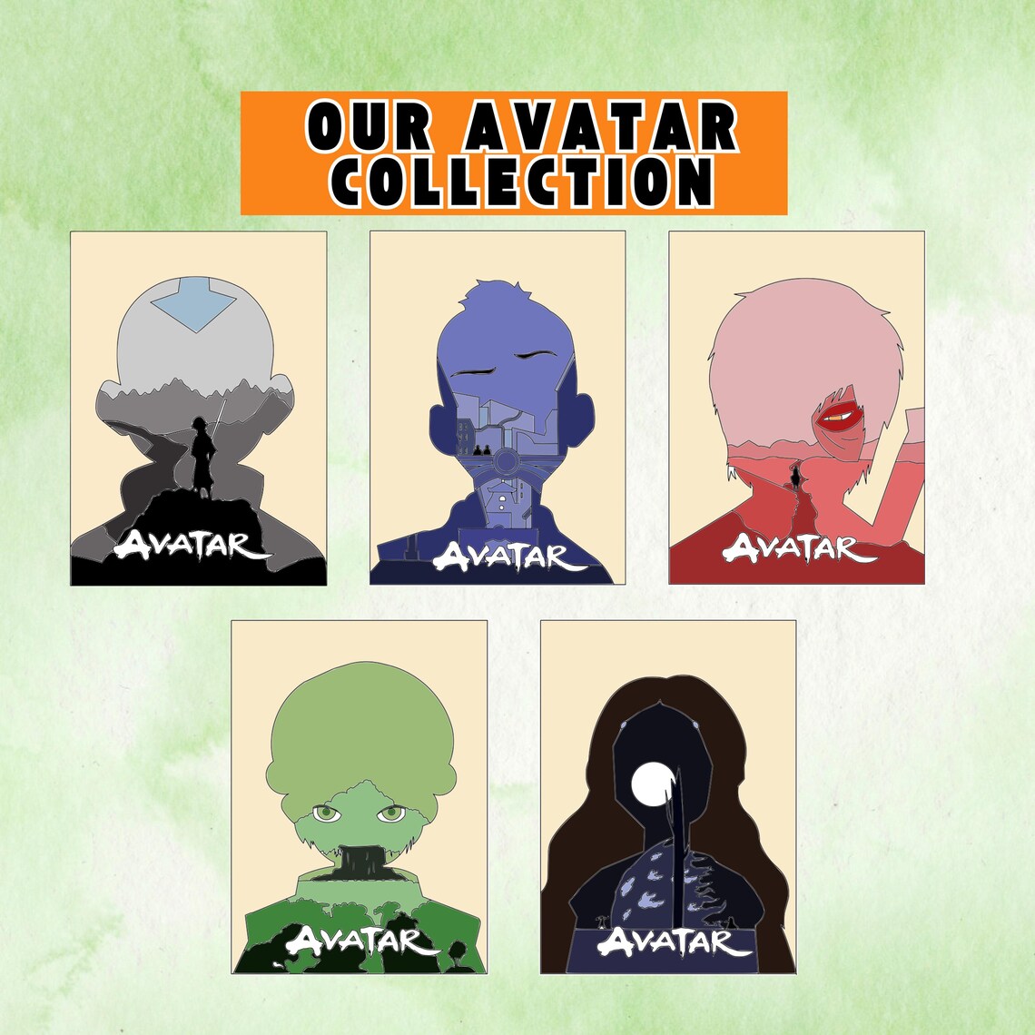 ANIME CHARACTERS SVG Dxf Png Dwg Pdf Cut Layer Silhouette Multilayer ...