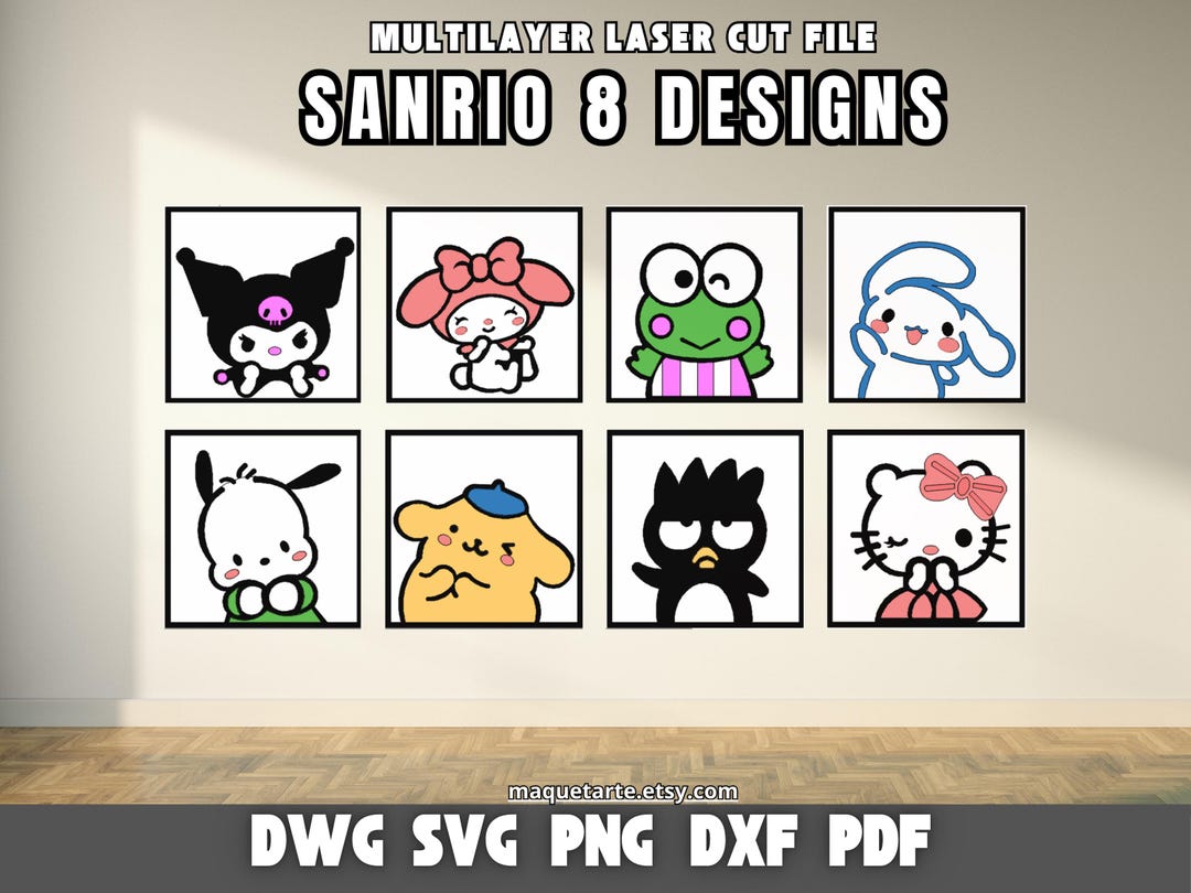 Animated CHARACTERS SVG, Dxf, Png, Dwg Pdf Cut Layer Silhouette ...