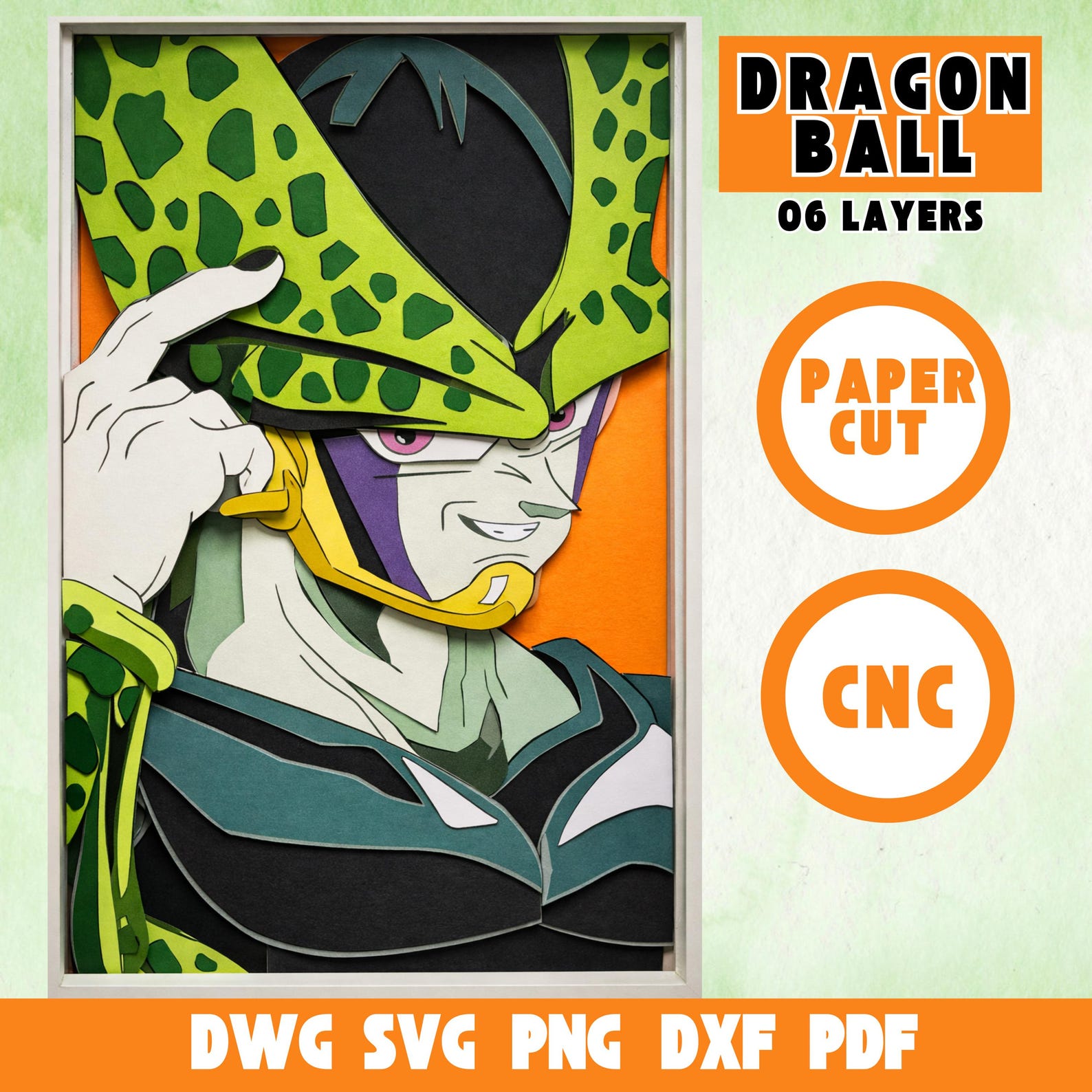 Anime CHARACTER SVG, Dxf, Png, Dwg Pdf Cut Layer Silhouette Multilayer ...