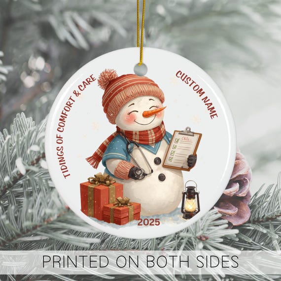 Santa’s Favorite Nurse, Personalized Custom Acrylic Ornament, Christmas Gift For Nurse