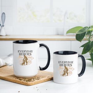 Firefighting Everyday Heroes Mug, Firefighter Mug, Fire Dept Mug, Firefighter Gift, Firefighter Dad Gift, Fireman Gift