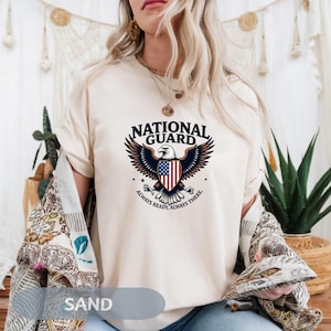 National Guard Patriotic Bald Eagle Tee, Air National Guard Shirt, Veteran Appreciation, Gift for Soldier, Army Wife