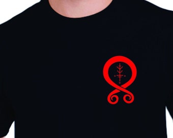 Norse Troll Cross & Good Luck Will Follow Me Symbol - Amulet Shirt