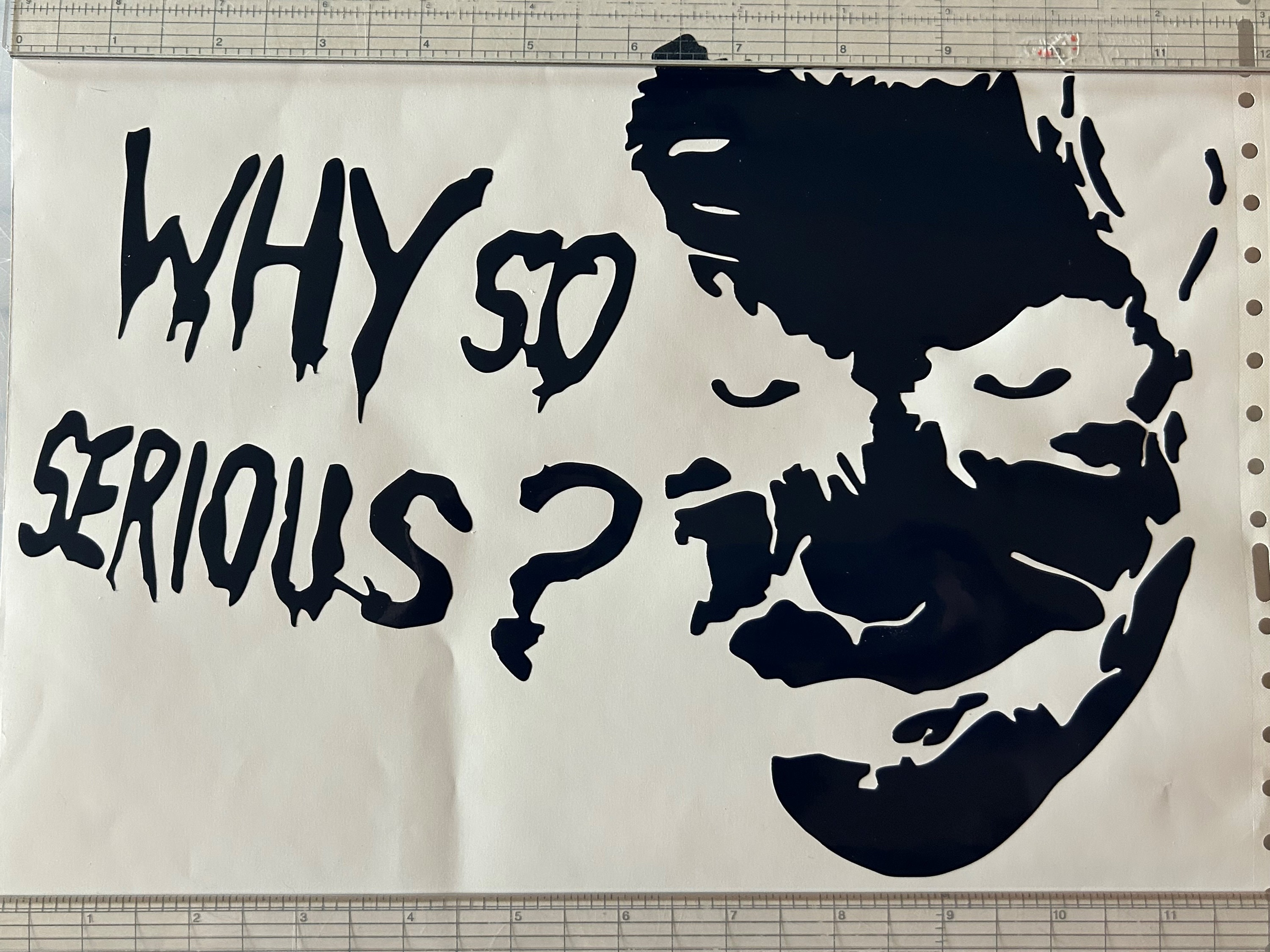 Why So Serious Stencil
