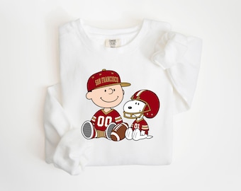 San Francisco Cartoon Football Shirt or Sweatshirt, Cute Kids Football Tee, Christmas Football Gift, Holiday Game Day Apparel