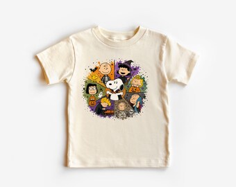 Halloween Cartoon Characters Shirt or Sweatshirt, Cute Spooky Season Tee, Fall Birthday Gift for Cartoon Lover