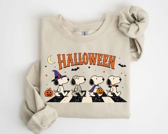 Halloween Friends Shirt or Sweatshirt, Cute Costume Character Tee, Spooky Season Gift, Fall Birthday Gift for Cartoon Fan