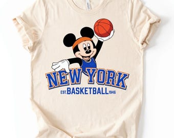 New York Basketball Mickey Shirt – Disney Game Day Sports Tee – Mickey Basketball Fan Gift – Unisex New York Basketball Shirt & Sweatshirt