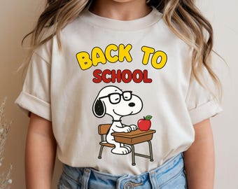 Back To School Student Cartoon Shirt or Sweatshirt, Cartoon School Outfit, Cute Cartoon  School Tee, Kids Back School Toddler Shirt
