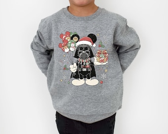 Star Wars Mickey Christmas Shirt, Sweatshirt or Hoodie, Festive Holiday Character Tee, Family Xmas Gift