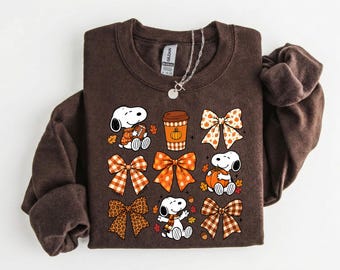 Fall Bow Shirt, Pumpkin Coffee Football Sweatshirt, Autumn Coquette Tee, Cute Thanksgiving Shirt, Cozy Harvest Gift