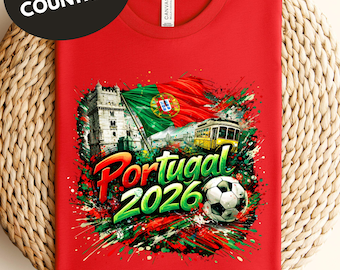 Portugal 2026 Soccer Shirt, Portugal Football Fan Tee, Matching Family Shirts, Kids & Adults Soccer Apparel, Portugal Team Supporter Gift